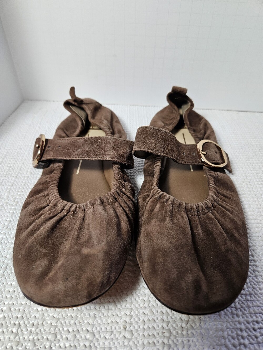 Dolce Vita Caely Suede Ballet Flats - Dark Brown